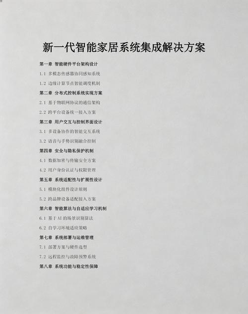 新一代智能家居系統(tǒng)集成解決方案